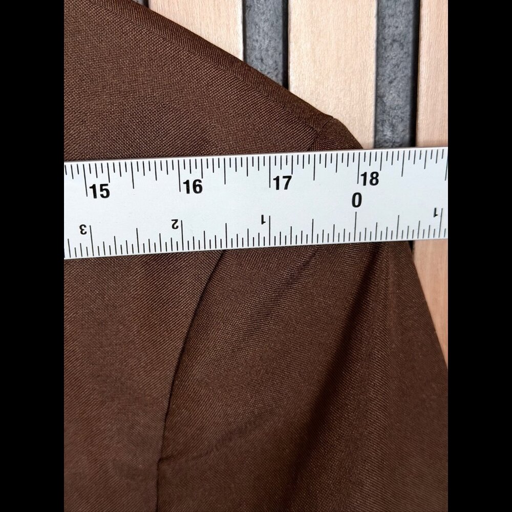 BraveMan Blazer 38R Men’s Brown Slim Fit 2 Button Suit Jacket - Picture 4 of 8